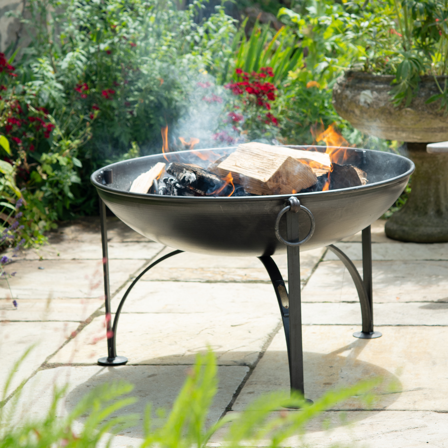 Firepits UK Plain Jane with Swing Arm BBQ Rack - Image 4