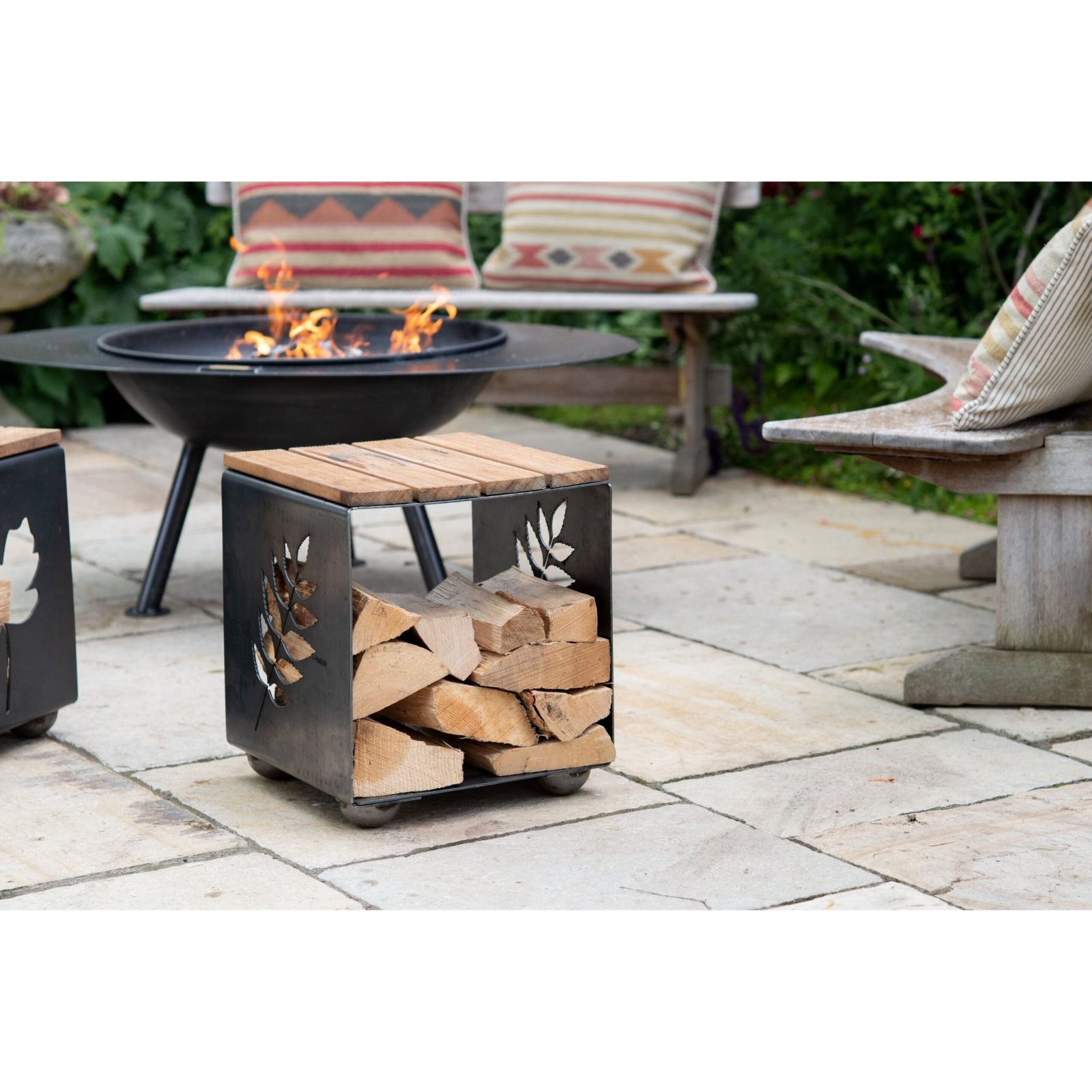 Firepits UK Log Store Seat Ash LGSTSASH - Image 4