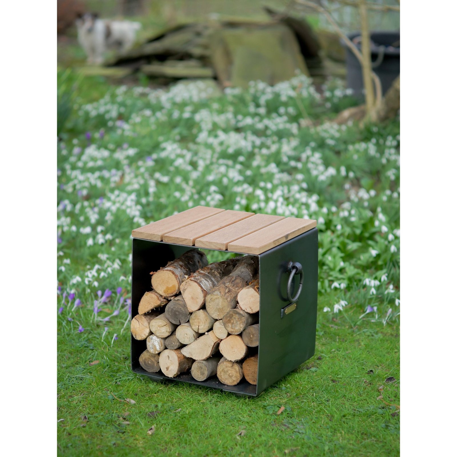 Firepits UK Log Store Seat Plain LGSTS - Image 2