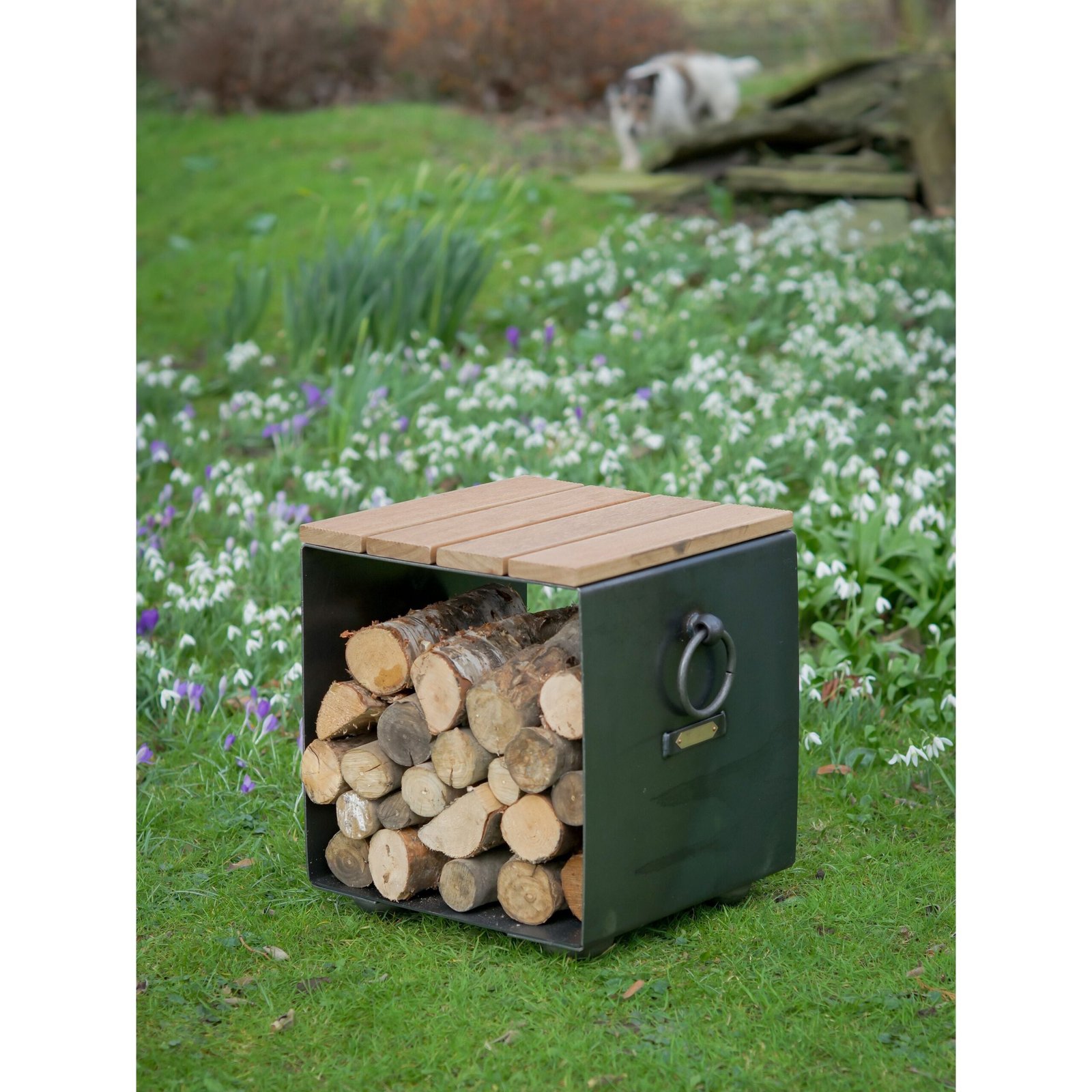 Firepits UK Log Store Seat Plain LGSTS - Image 3
